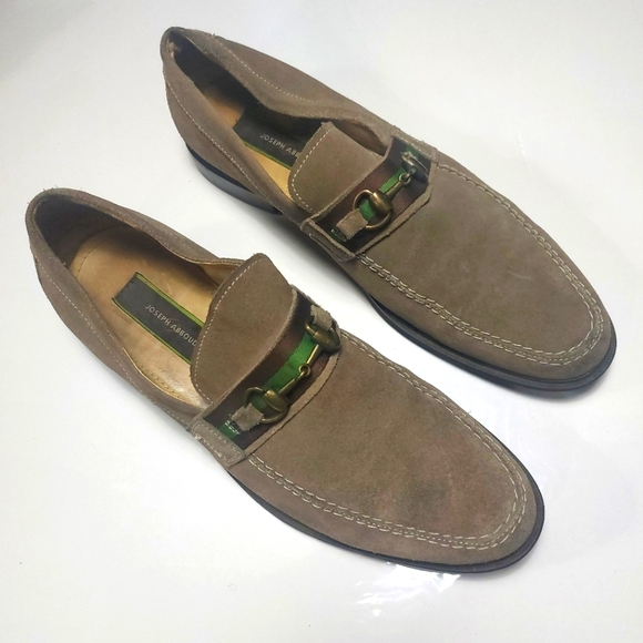 Joseph Abboud Men\'s Leather Suede Slip-on Loafers Size 11M main image 5